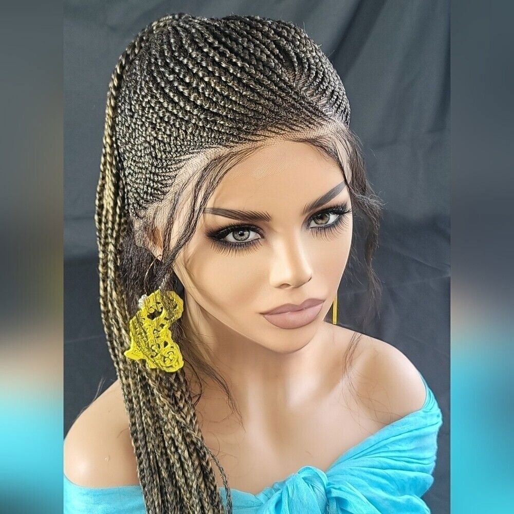 Handmade Braided Wig with Updo and Ponytail - NWT Color 2/27 Ombre long Wig - Picture 14 of 15